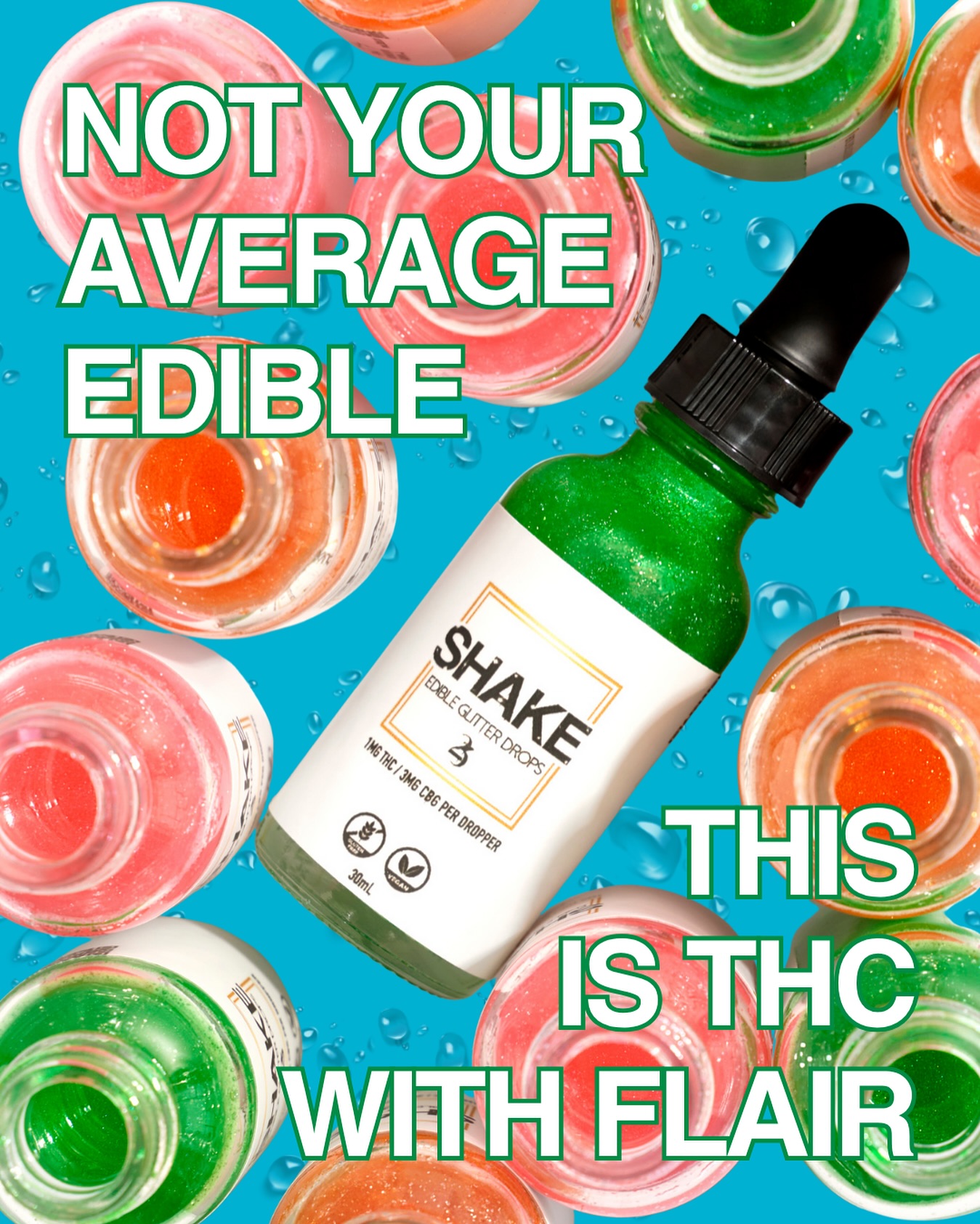 Your edible shelf just got an upgrade.
SHAKE is THC that works as hard as you do—designed for energy, clarity, and sparkle.
#SHAKEitUP #FunctionalCannabis #GlitterAndGrit #SHAKEDrops #CannabisWithPurpose #THCGlowUp